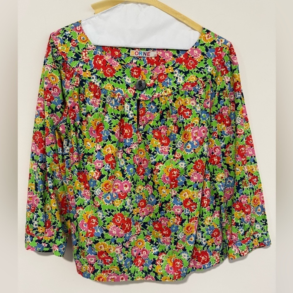 Borne Boatneck 100% Cotton Top. Pristine Condition. Size 4